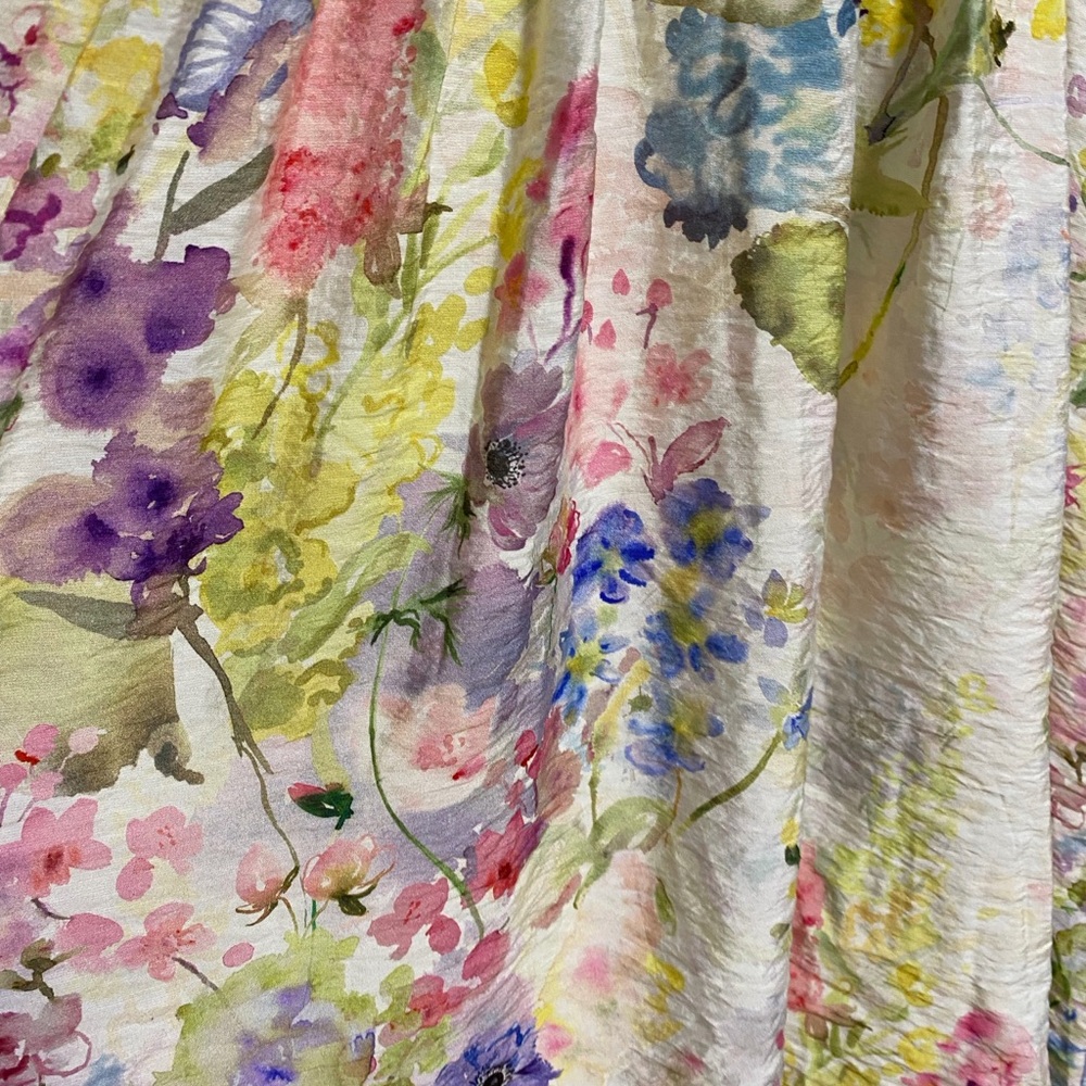 H&M Floral Long Sleeve Mini Dress – XS – LivaEco Viscose Boho Cottagecore - Picture 6 of 8